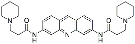 3,6-BIS(3-PIPERIDINOPROPIONAMIDO)ACRIDINE 结构式
