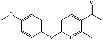 1-[6-(4-METHOXYPHENOXY)-2-METHYL-3-PYRIDINYL]-1-ETHANONE 结构式
