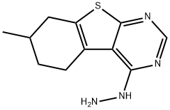 4-HYDRAZINYL-7-METHYL-5,6,7,8-TETRAHYDROBENZO[4,5]THIENO[2,3-D]PYRIMIDINE 结构式