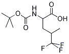 2-TERT-BUTOXYCARBONYLAMINO-5,5,5-TRIFLUORO-4-METHYL-PENTANOIC ACID 结构式