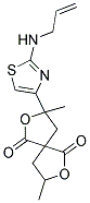 3-[2-(Allylamino)-1,3-thiazol-4-yl]-3,8-dimethyl-2,7-dioxaspiro[4.4]nonane-1,6-dione 结构式