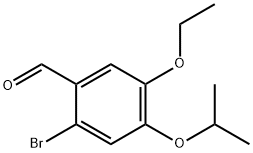 2-溴-5-乙氧基-4-丙-2-氧基-苯甲醛 结构式