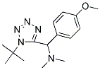 N-[(1-TERT-BUTYL-1H-TETRAZOL-5-YL)(4-METHOXYPHENYL)METHYL]-N,N-DIMETHYLAMINE 结构式