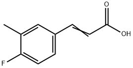 4-FLUORO-3-METHYLCINNAMIC ACID 结构式