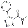 N,N-DIMETHYL-4-PHENYL-1,2,3-THIADIAZOLE-5-CARBOXAMIDE 结构式