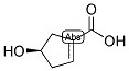 (R)-4-HYDROXY-1-CYCLOPENTENE-1-CARBOXYLIC ACID 结构式