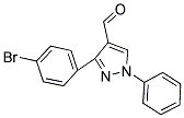 3-(4-BROMO-PHENYL)-1-PHENYL-1H-PYRAZOLE-4-CARBALDEHYDE 结构式