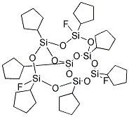 endo-3,7,14-Trifluoro-1,3,5,7,9,11,14-heptacyclopentyltricyclo[7.3.3.1(5,11)]heptasiloxane 结构式