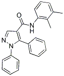 N-(2,3-DIMETHYLPHENYL)-1,5-DIPHENYL-1H-PYRAZOLE-4-CARBOXAMIDE 结构式