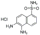 5,6-二氨基-1-萘磺酰胺盐酸盐 结构式