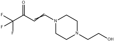 1,1,1-TRIFLUORO-4-[4-(2-HYDROXY-ETHYL)-PIPERAZIN-1-YL]-BUT-3-EN-2-ONE 结构式