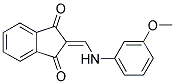 2-(((3-METHOXYPHENYL)AMINO)METHYLENE)INDANE-1,3-DIONE 结构式