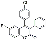 6-Bromo-4(4'-chlorophenyl)-3-phenylcoumarin 结构式