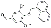 3-BROMO-5-METHOXY-4-(1-NAPHTHYLMETHOXY)BENZALDEHYDE 结构式
