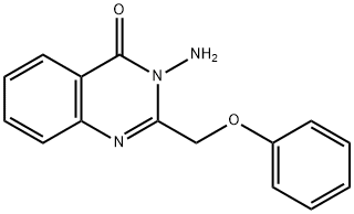 3-AMINO-2-PHENOXYMETHYL-3 H-QUINAZOLIN-4-ONE 结构式