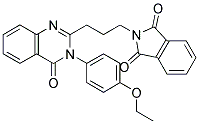 2-(3-(3-(4-ETHOXYPHENYL)-4-OXO-3,4-DIHYDROQUINAZOLIN-2-YL)PROPYL)ISOINDOLINE-1,3-DIONE 结构式