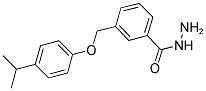 3-(4-ISOPROPYL-PHENOXYMETHYL)-BENZOIC ACID HYDRAZIDE 结构式