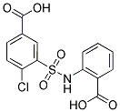 3-(2-CARBOXY-PHENYLSULFAMOYL)-4-CHLORO-BENZOIC ACID 结构式