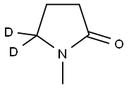 1-METHYLPYRROLIDINONE-5,5-D2 结构式