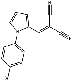 2-([1-(4-BROMOPHENYL)-1H-PYRROL-2-YL]METHYLENE)MALONONITRILE 结构式