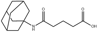 5-(金刚烷-1-基氨基)-5-氧代戊酸 结构式