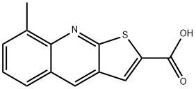 8-甲基噻吩[2,3-B]喹啉-2-羧酸 结构式