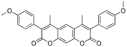 4,6-DIMETHYL-3,7-DI(4'-METHOXYPHENYL)-2,8-DIOXO-2H,8H-BENZO(1,2-B: 5,4-B')DIPYRAN 结构式