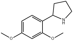 2-(2,4-二甲氧基苯基)吡咯烷 结构式