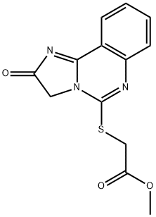 Methyl 2-[(2-oxo-2,3-dihydroimidazo[1,2-c]quinazolin-5-yl)sulfanyl]acetate 结构式