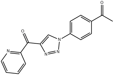 1-(4-(4-甲基吡啶-1H-1,2,3-三唑-1-基)苯基)乙酮 结构式