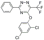 2,4-DICHLOROPHENYL 3-PHENYL-6-(TRIFLUOROMETHYL)-1,2,4-TRIAZIN-5-YL ETHER 结构式