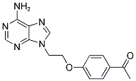 1-(4-[2-(6-AMINO-9H-PURIN-9-YL)ETHOXY]PHENYL)ETHANONE 结构式