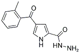 4-(2-METHYLBENZOYL)-1H-PYRROLE-2-CARBOHYDRAZIDE 结构式