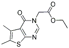 (5,6-DIMETHYL-4-OXO-4 H-THIENO[2,3-D ]PYRIMIDIN-3-YL)-ACETIC ACID ETHYL ESTER 结构式