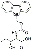 FMOC-(2R,3S)-2-AMINO-3-HYDROXY-4-METHYLPENTANOIC ACID 结构式