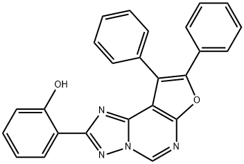 2-(8,9-Diphenylfuro[3,2-e][1,2,4]triazolo[1,5-c]pyrimidin-2-yl)phenol 结构式