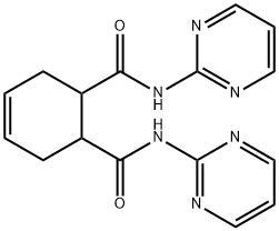 N1,N2-DI(2-PYRIMIDINYL)-4-CYCLOHEXENE-1,2-DICARBOXAMIDE 结构式