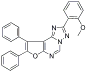 2-(2-METHOXYPHENYL)-8,9-DIPHENYLFURO[3,2-E][1,2,4]TRIAZOLO[1,5-C]PYRIMIDINE 结构式