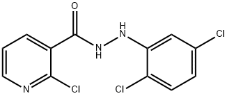 2-CHLORO-N'-(2,5-DICHLOROPHENYL)NICOTINOHYDRAZIDE 结构式