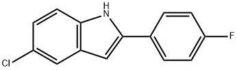 5-氯-2-(4-氟苯基)-1H-吲哚 结构式