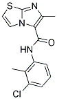 N-(3-CHLORO-2-METHYLPHENYL)-6-METHYLIMIDAZO[2,1-B][1,3]THIAZOLE-5-CARBOXAMIDE 结构式