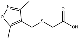 [[(3,5-DIMETHYLISOXAZOL-4-YL)METHYL]THIO]ACETIC ACID 结构式