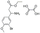 ETHYL 3-AMINO-3-(3-BROMO-4-METHOXYPHENYL)PROPANOATE OXALATE 结构式