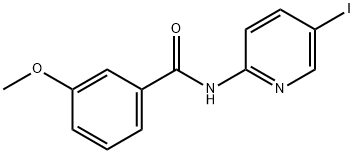 N-(5-IODO-2-PYRIDINYL)-3-METHOXYBENZENECARBOXAMIDE 结构式