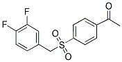 4-(3,4-Difluorobenzyl)-sulfonyl-acetophenone 结构式