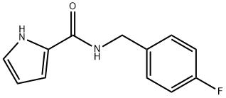 N-(4-氟苄基)-1H-吡咯-2-甲酰胺 结构式