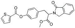 4-[3-METHOXY-3-OXO-2-(1-OXO-1,3-DIHYDRO-2H-ISOINDOL-2-YL)PROPYL]PHENYL 2-THIOPHENECARBOXYLATE 结构式