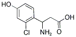 3-AMINO-3-(2-CHLORO-4-HYDROXY-PHENYL)-PROPIONIC ACID 结构式