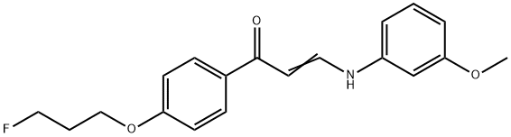 (E)-1-[4-(3-FLUOROPROPOXY)PHENYL]-3-(3-METHOXYANILINO)-2-PROPEN-1-ONE 结构式