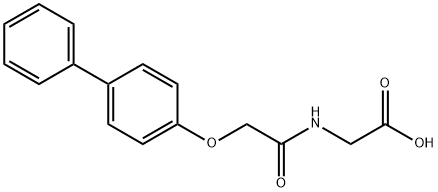 [2-(BIPHENYL-4-YLOXY)-ACETYLAMINO]-ACETIC ACID 结构式